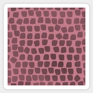 Leopard Mosaic Deep Blush Pink5748 Sticker